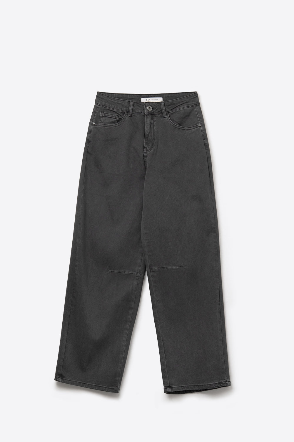 Comfortable stretch jeans with barrel leg in grey