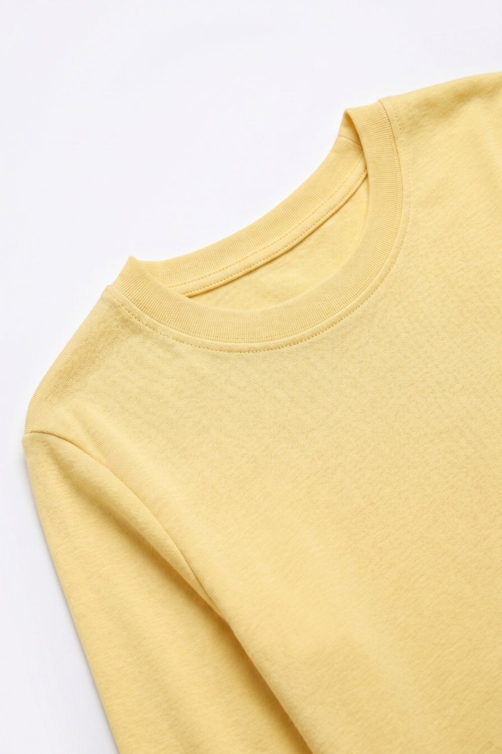 top with crochet Insert and Asymmetrical Hem in Yellow
