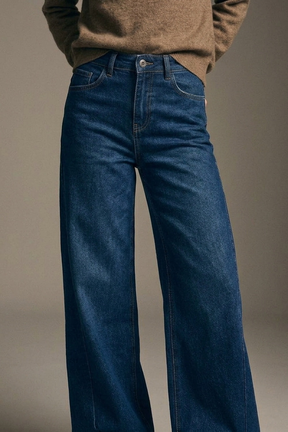 Dark wash Blue Jeans with extra wide leg