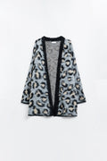 Gray Wool-Blend Cardigan